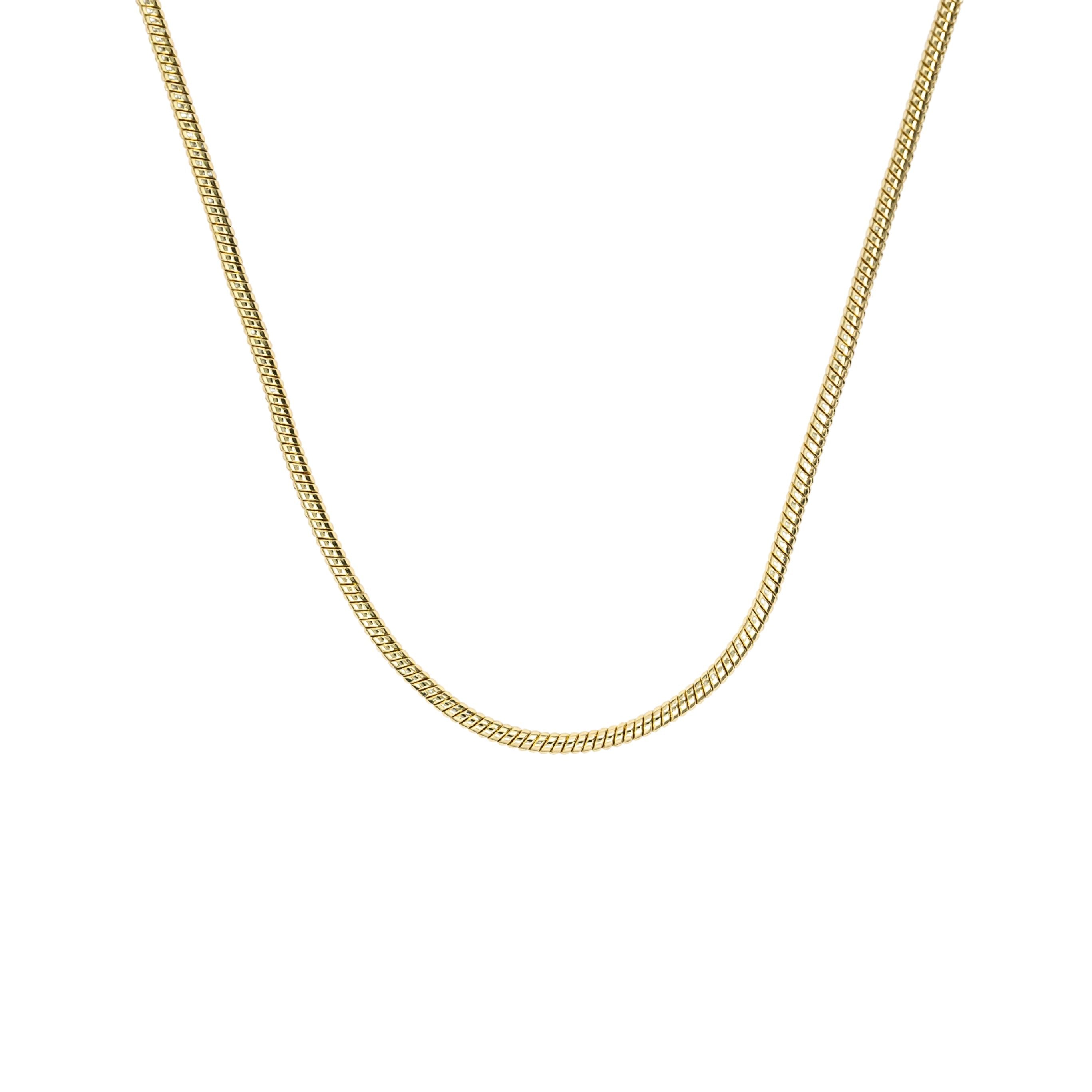 Cadena tejido cola de raton en baño de Oro