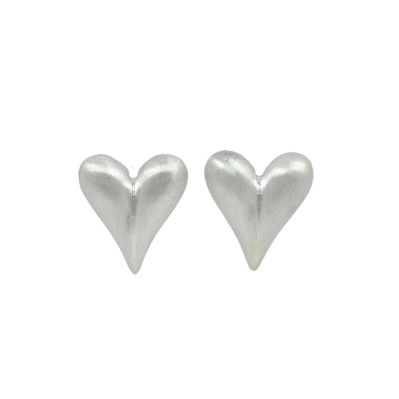 Topo corazón plateado