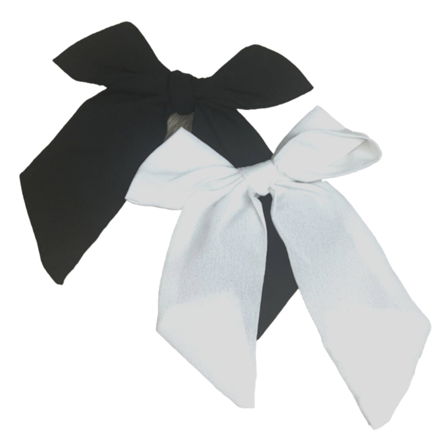 Imagen del producto: Duo moño coquette seda colero (Blanco-Negro)