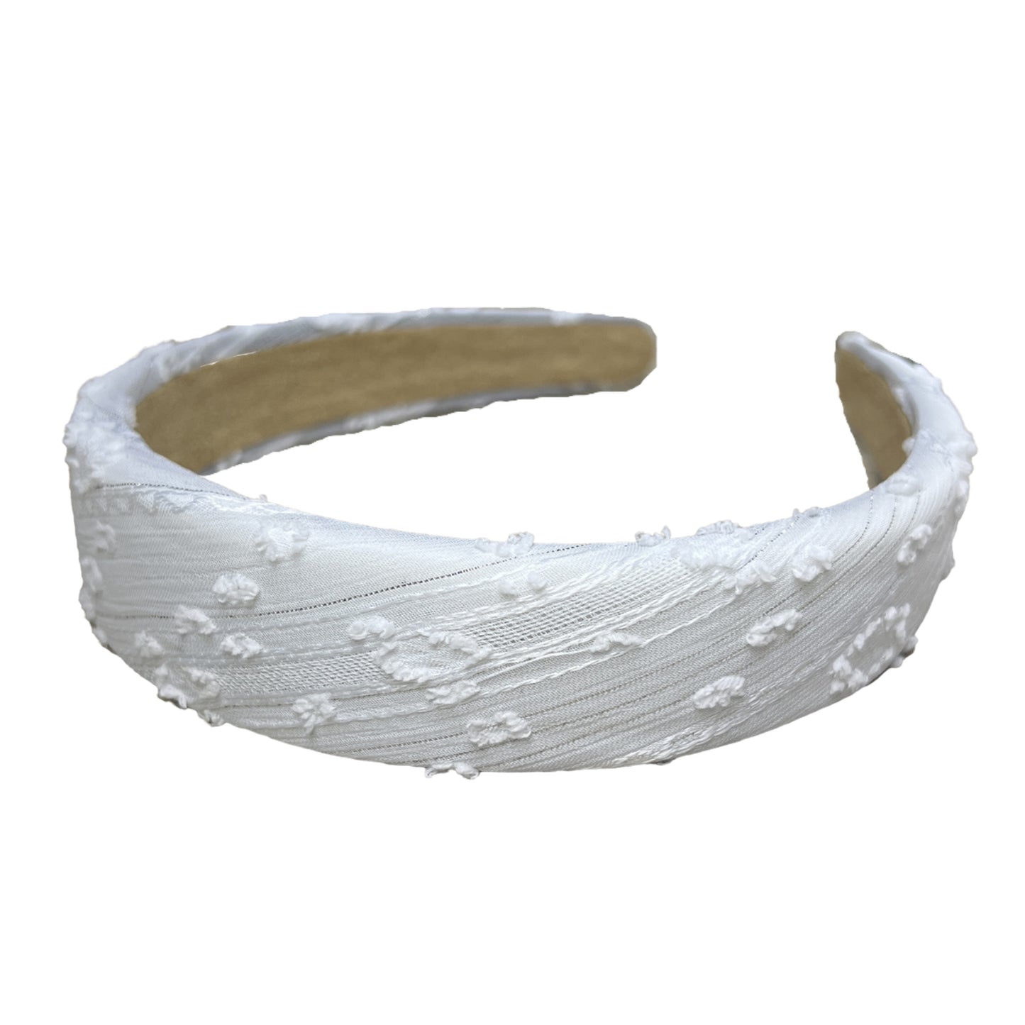 Imagen del producto: Diadema tela con textura blanca