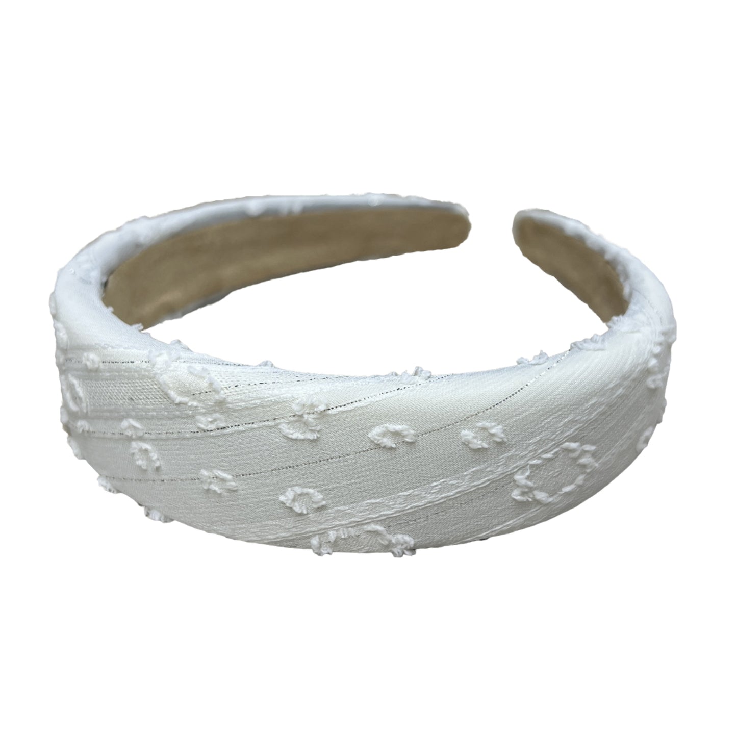 Imagen del producto: Diadema tela con textura beige