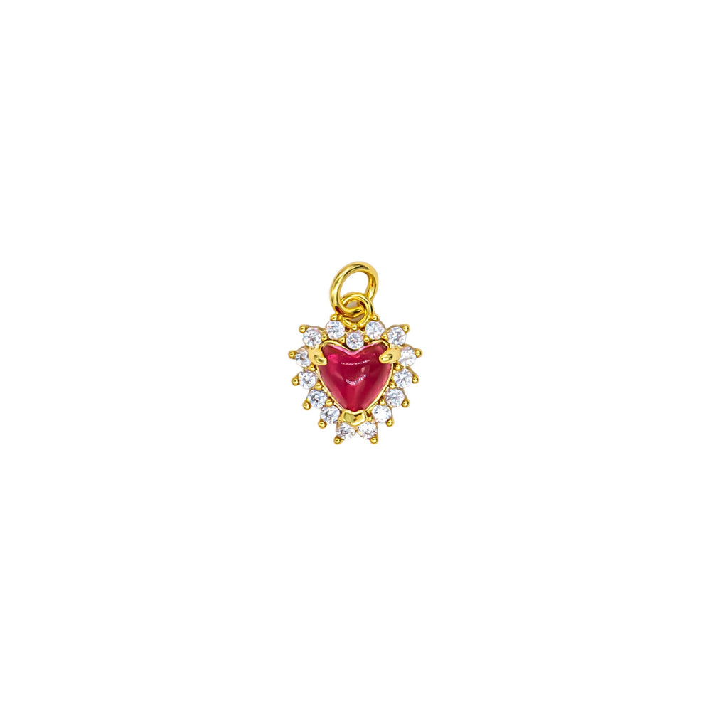 Imagen del producto: Dije mini corazón fucsia