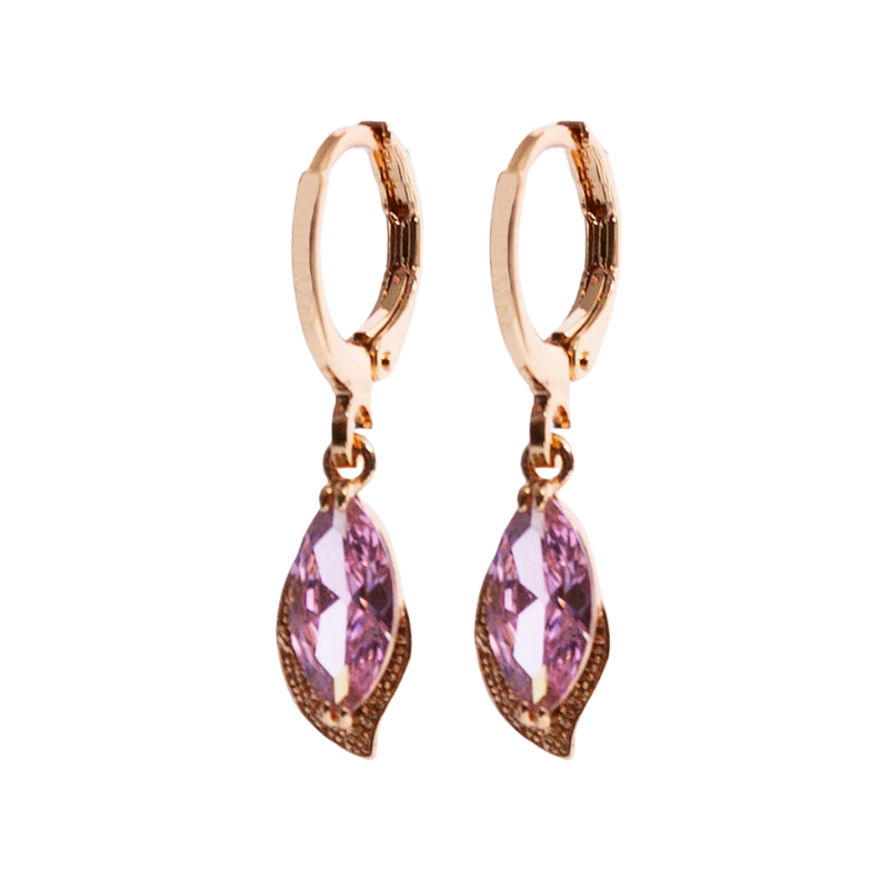 Imagen del producto: Aretes óvalo rosa