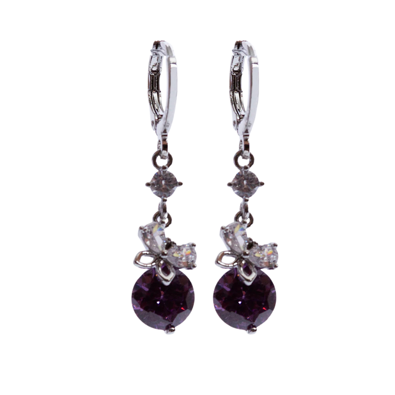 Imagen del producto: Aretes minimariposa morada