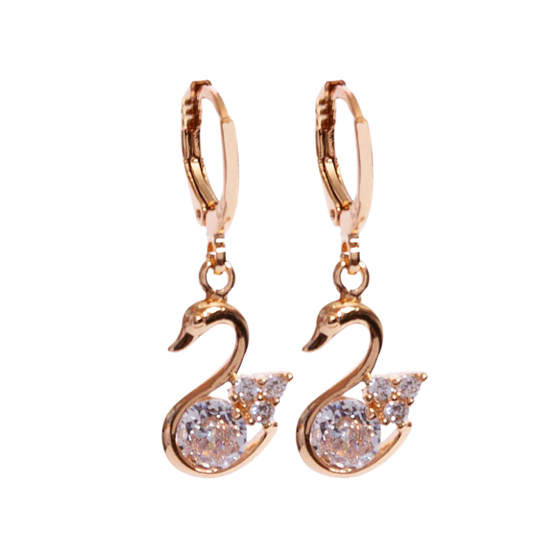 Imagen del producto: Aretes cisne transparente